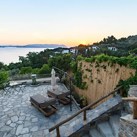 Villa Lemontree Rooftop Jacuzzi And Sea Views Skopelos Town